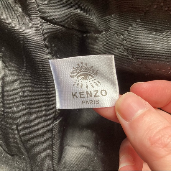 KENZO Paris Black Velour Velvet Gold & Strappy Jacket size XL - Picture 11 of 11